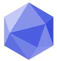Elixir Logo - a violet shaded diamond